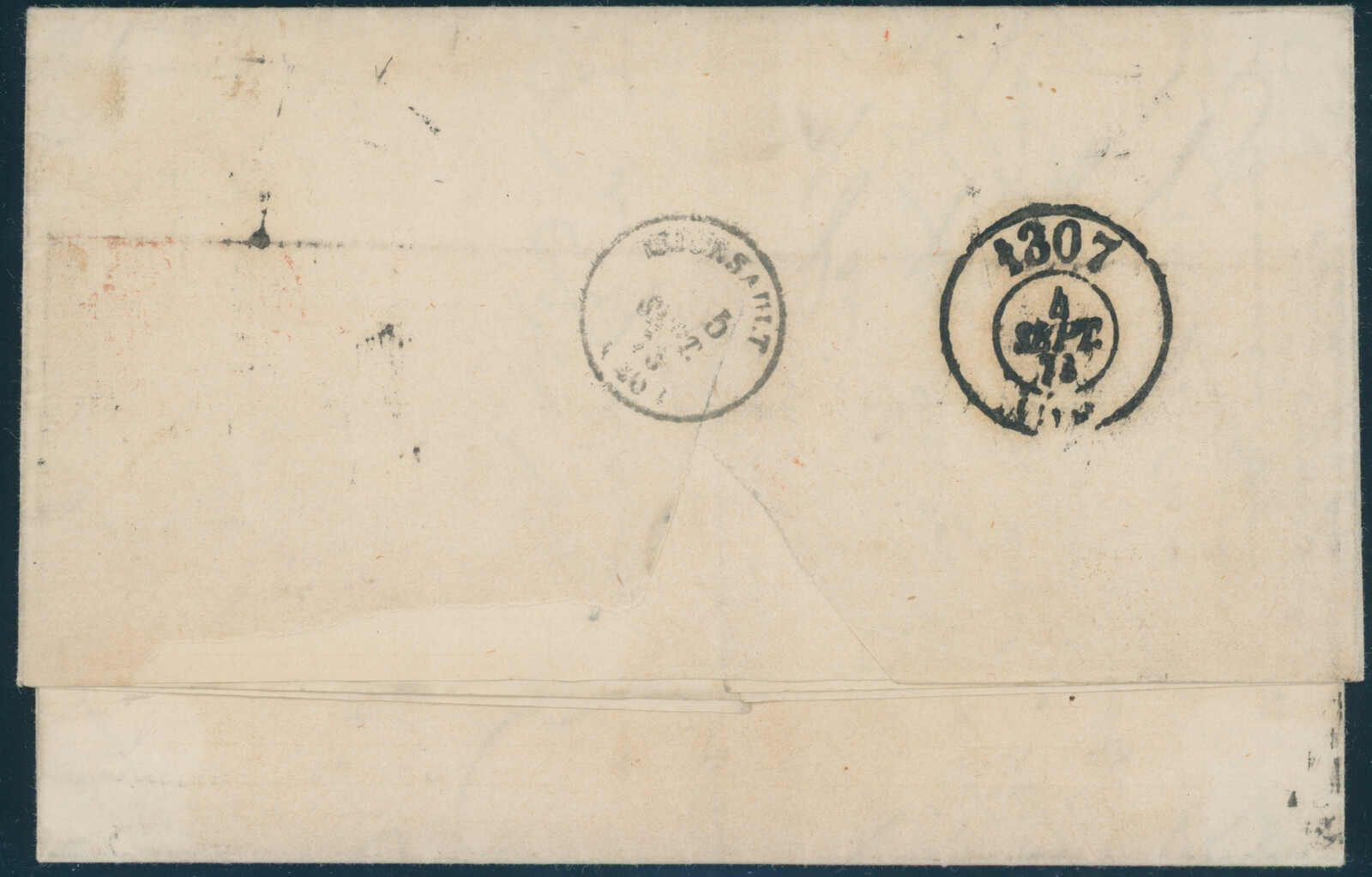 DEUTSCHES REICH 1872 MiNr. 27 a auf Auslandsbrief nach Frankreich
