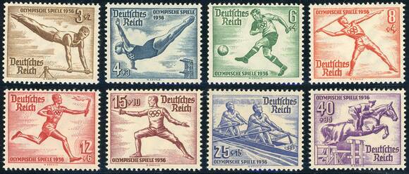 Deutsches Reich 1936 MiNr. 609-616