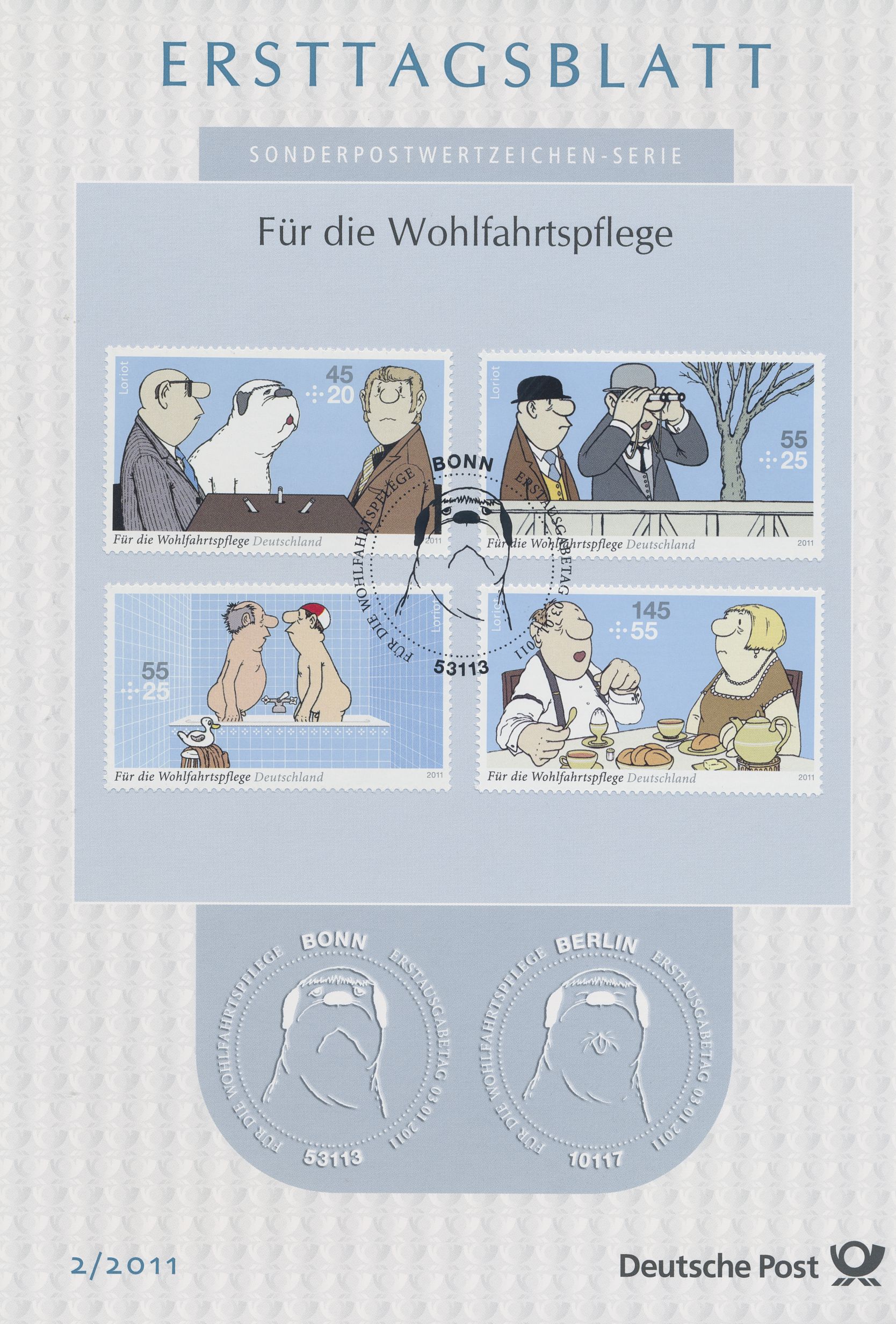 BRD Ersttagsblätter Jahrgang 2011
