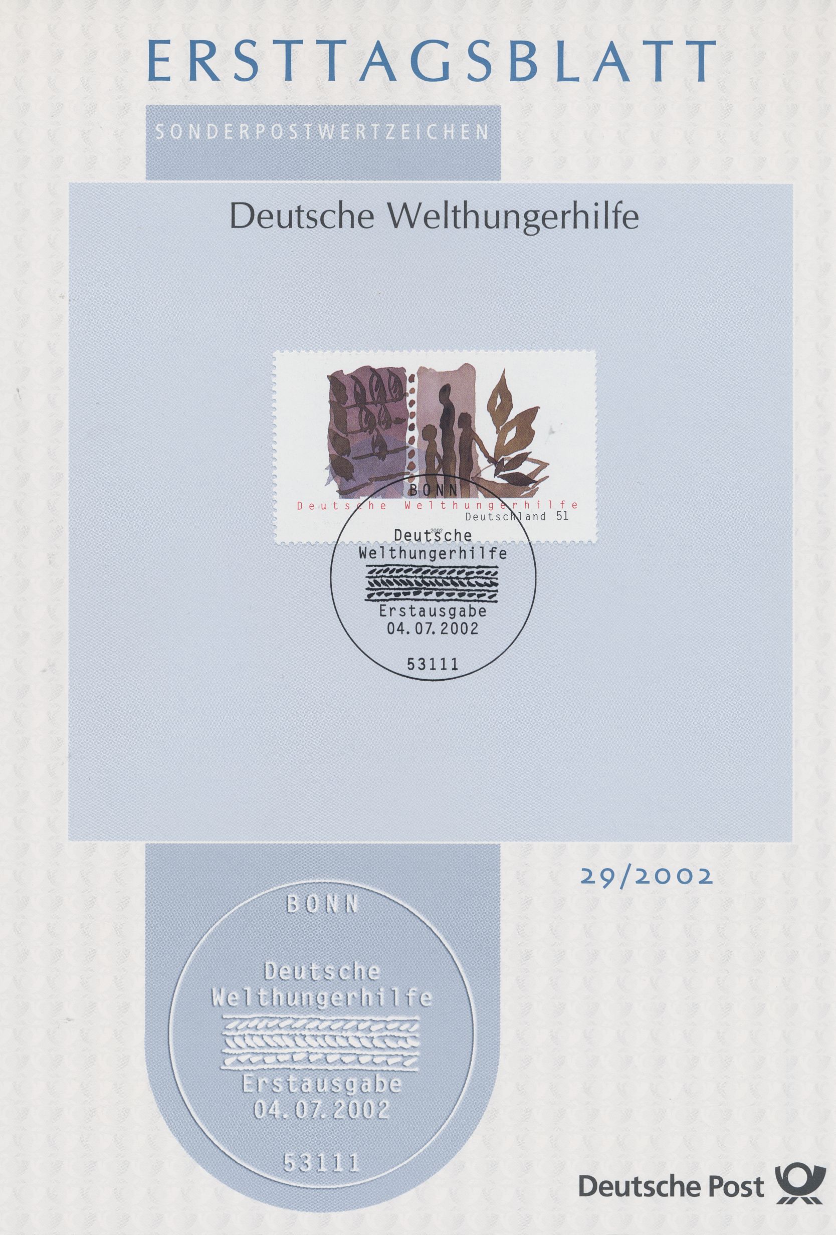 BRD Ersttagsblätter Jahrgang 2002