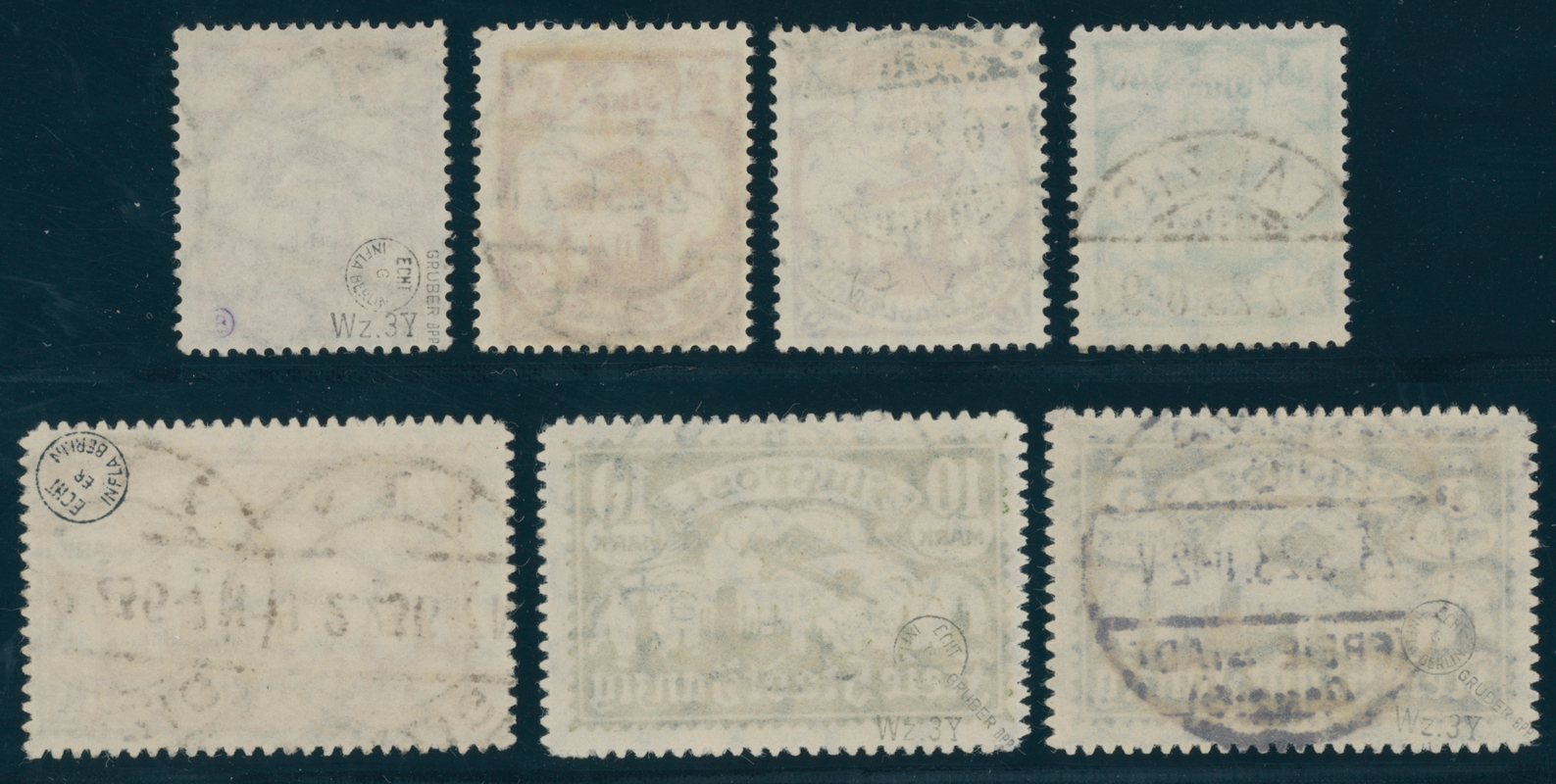 DANZIG 1923 MiNr. 112-118