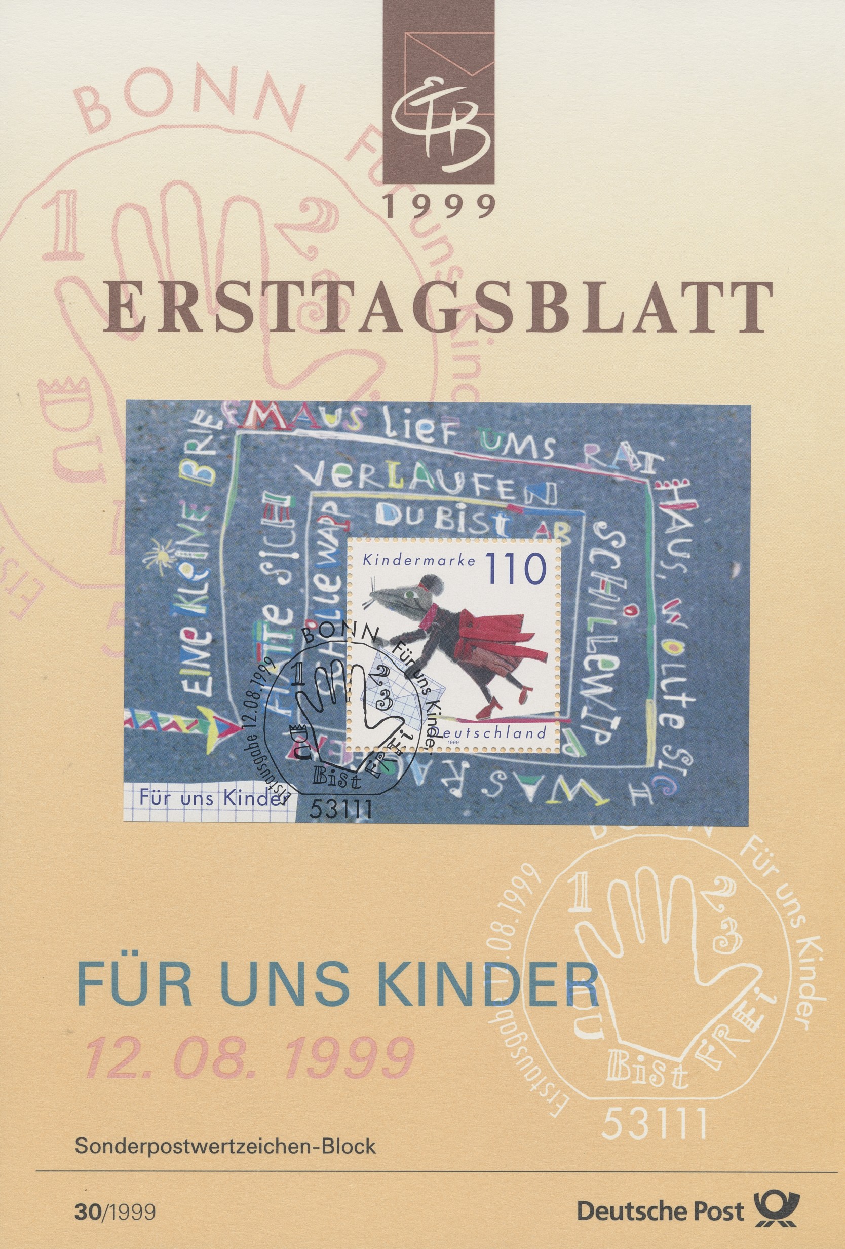 BRD Ersttagsblätter Jahrgang 1999