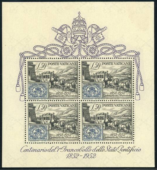 VATIKAN 1952 Block 1