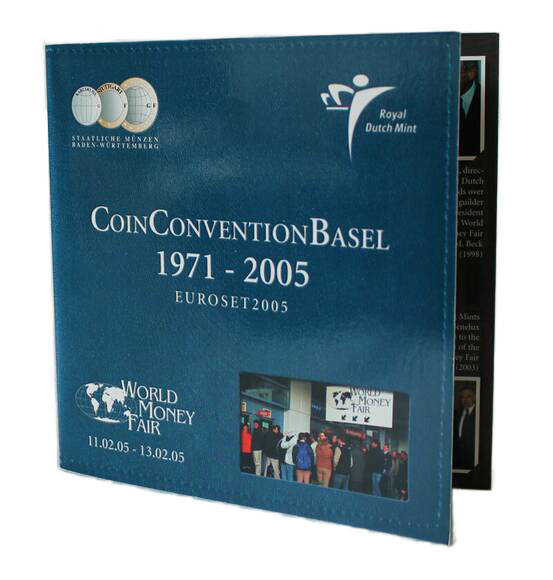 NIEDERLANDE 2005 World Money Fair Basel offizieller Kursmünzsatz