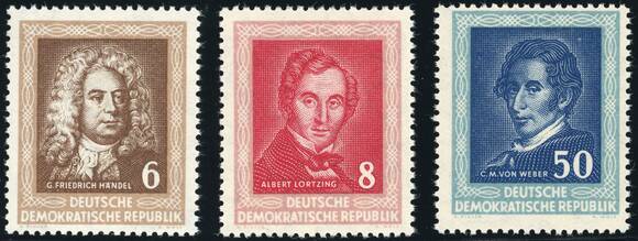 DDR 1952 MiNr. 308-310