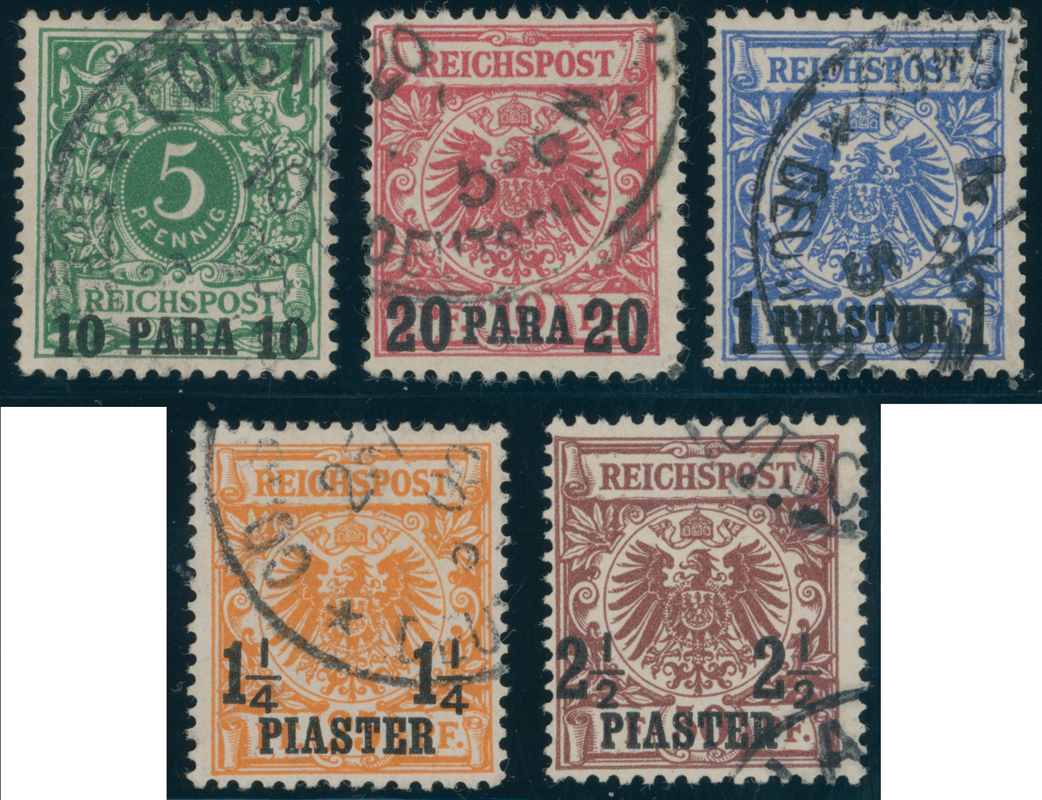 DP TÜRKEI 1889 MiNr. 6-10