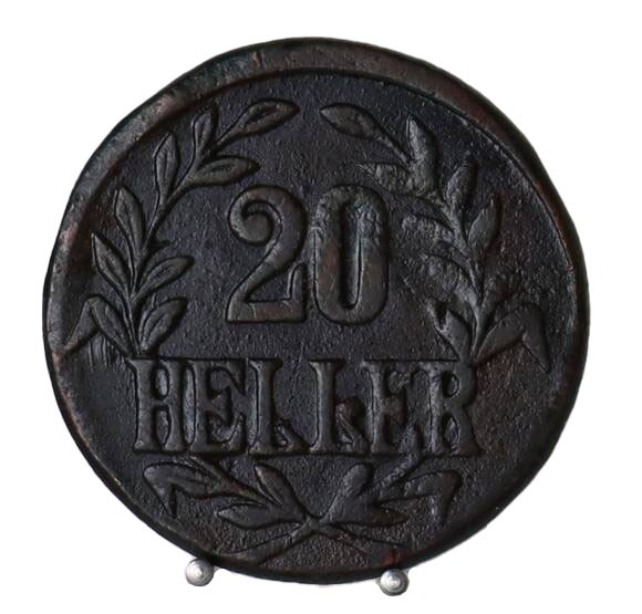 DEUTSCH-OSTAFRIKA, 20 Heller, 1916 T, Jaeger N 724c