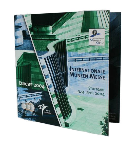 BRD 2004, Internationale Münzenmesse, Euroset, Kursmünzsatz