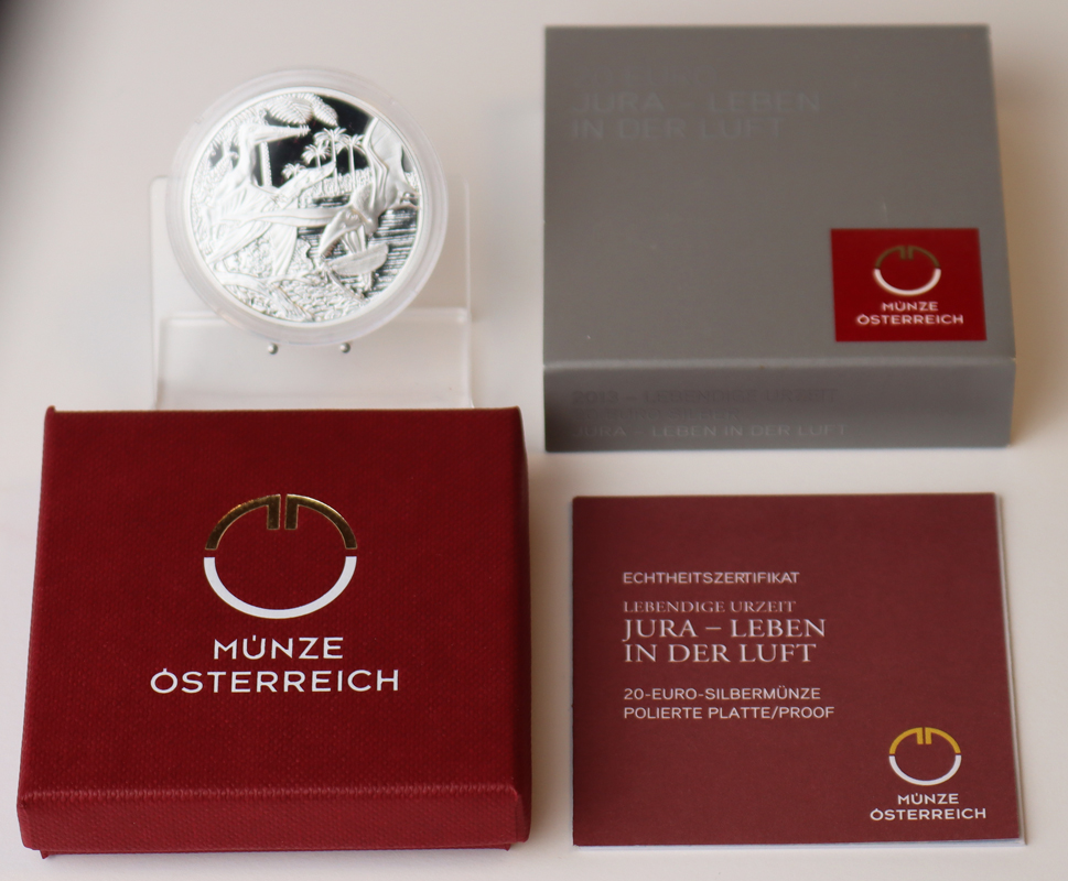 ÖSTERREICH 2013 20 Euro Jura - Leben in der Luft PP