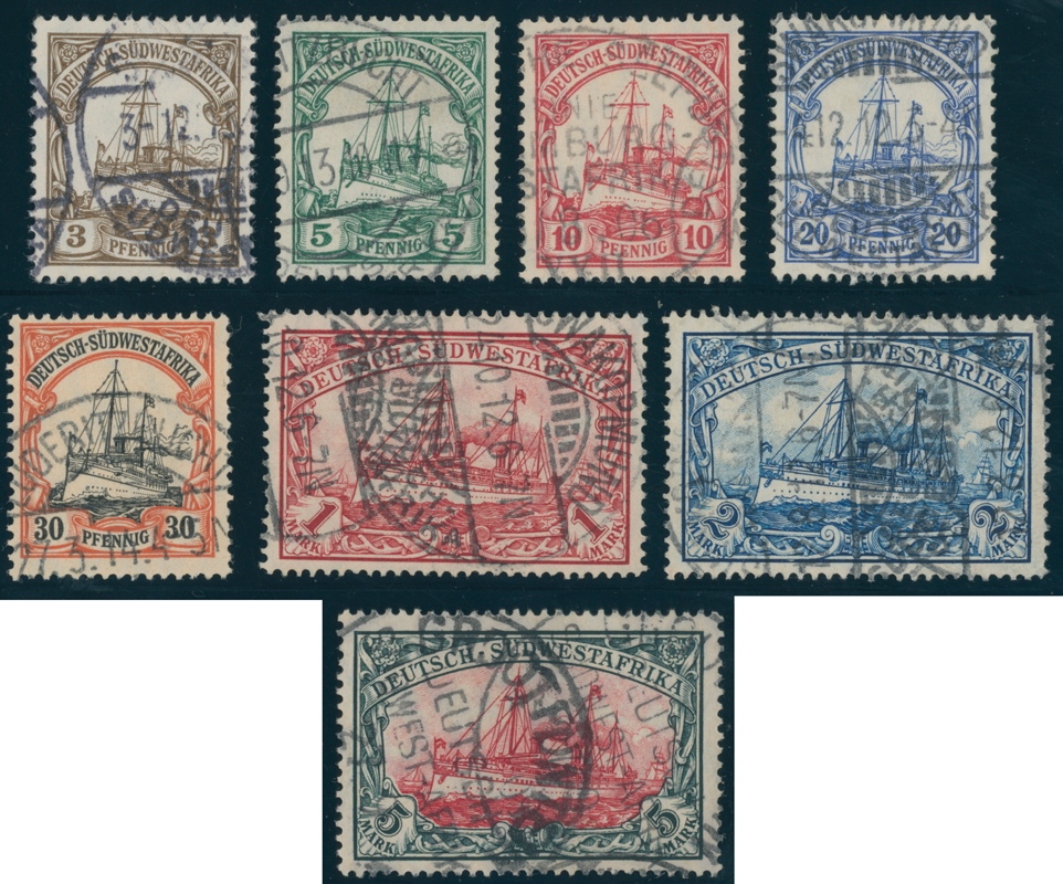 DEUTSCH-SÜDWESTAFRIKA 1906 MiNr. 24-32