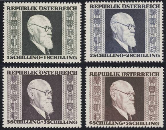 ÖSTERREICH 1946 MiNr. 772-775 A