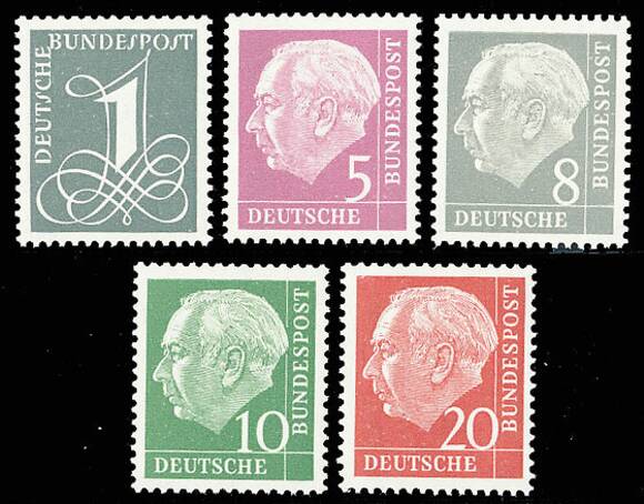 BRD 1960 MiNr. 179-285 Y II