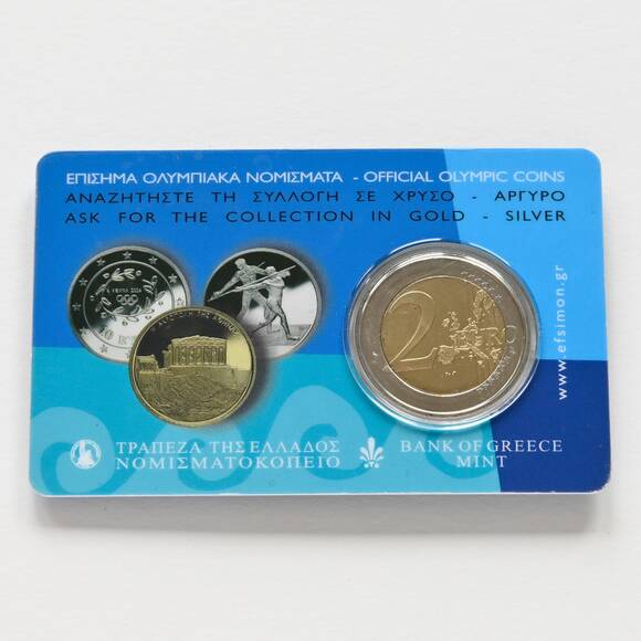 GRIECHENLAND Coincard 2 Euro 2004 Olympische Spiele