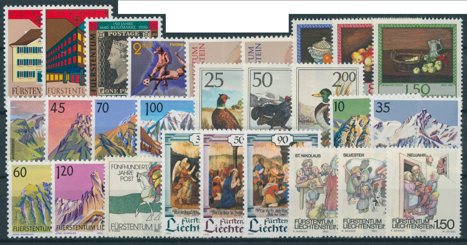 LIECHTENSTEIN Jahrgang 1990 komplett