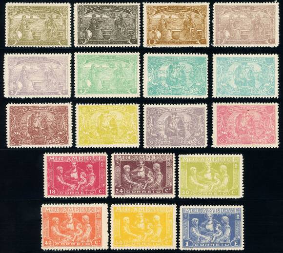 MOSAMBIK 1920 MiNr. 210-227