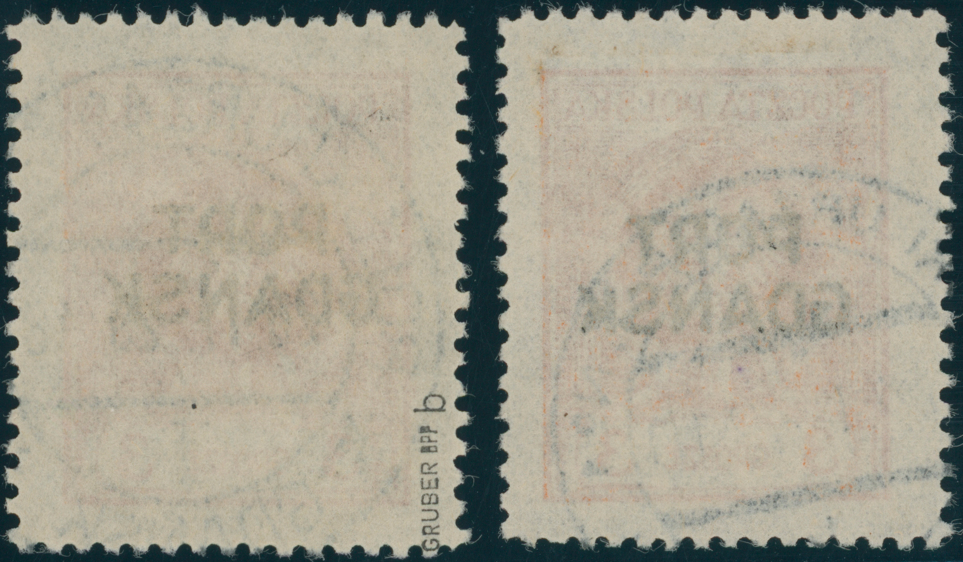 PORT GDANSK 1925 MiNr. 3 a + b