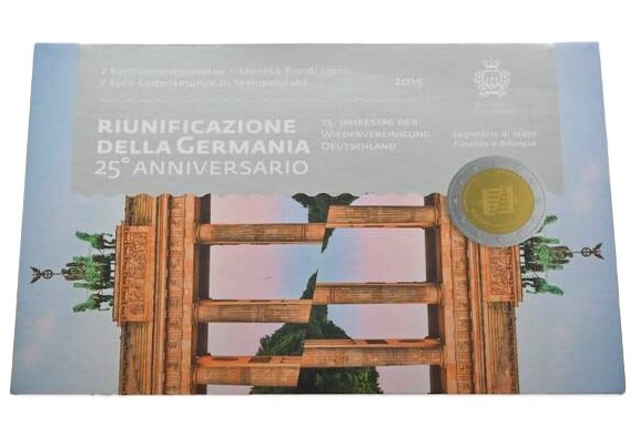 SAN MARINO 2 Euro 2015 Deutsche Einheit
