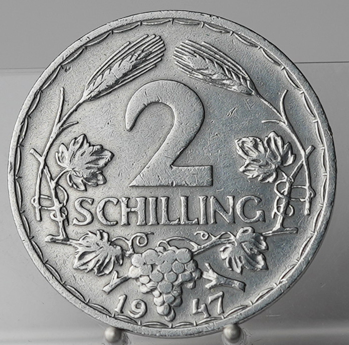 ÖSTERREICH 2 Schilling 1947