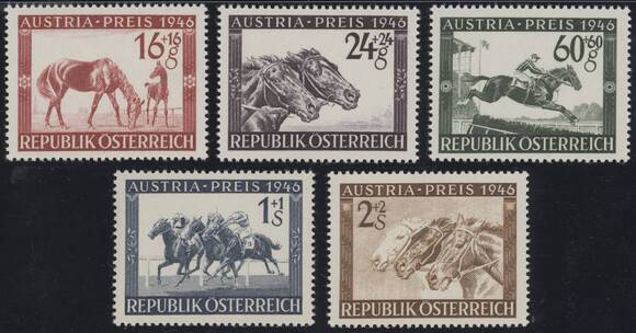 ÖSTERREICH 1946 MiNr. 785-789