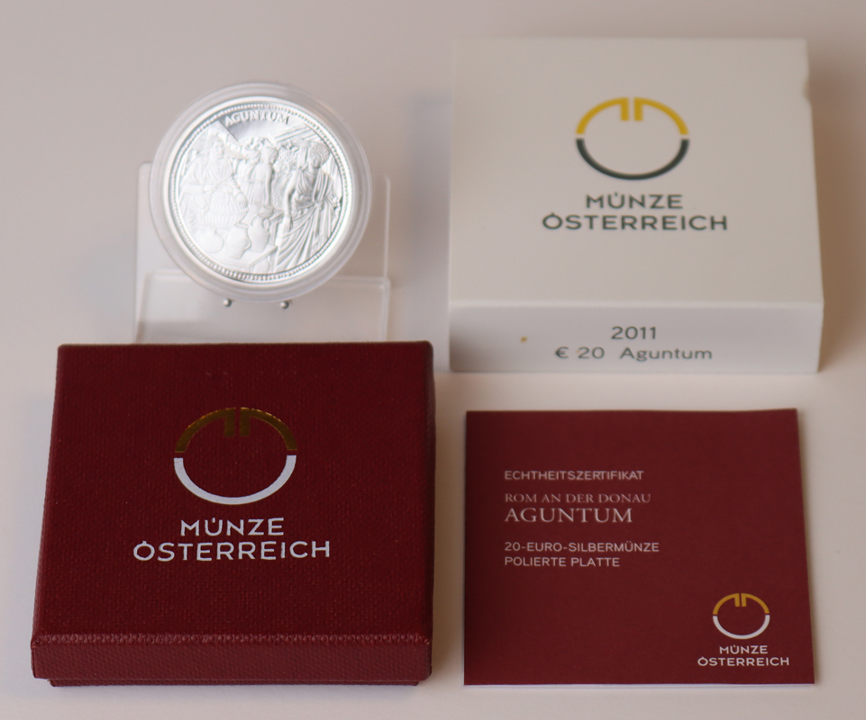 ÖSTERREICH 2011 20 Euro Aguntum PP