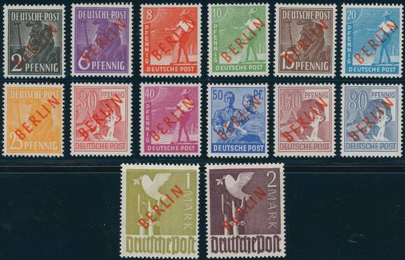 BERLIN 1949 MiNr. 21-34 BERLIN 1949 MiNr. 21-34