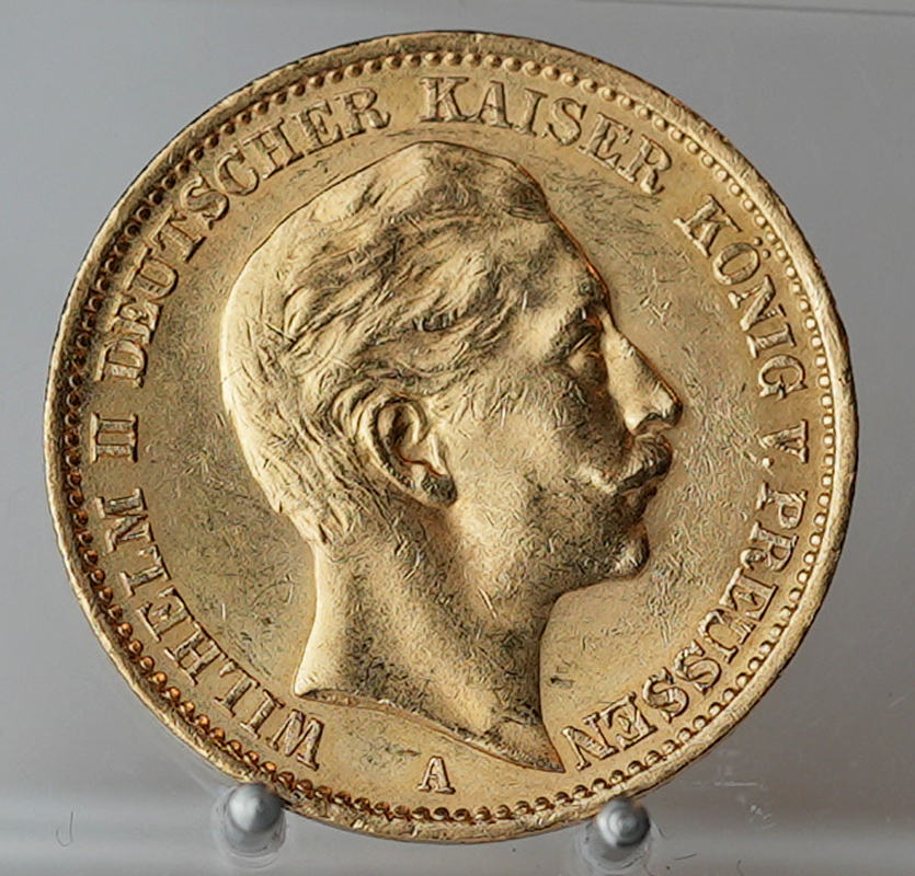 PREUSSEN 20 Mark Gold 1911 A Jaeger 252