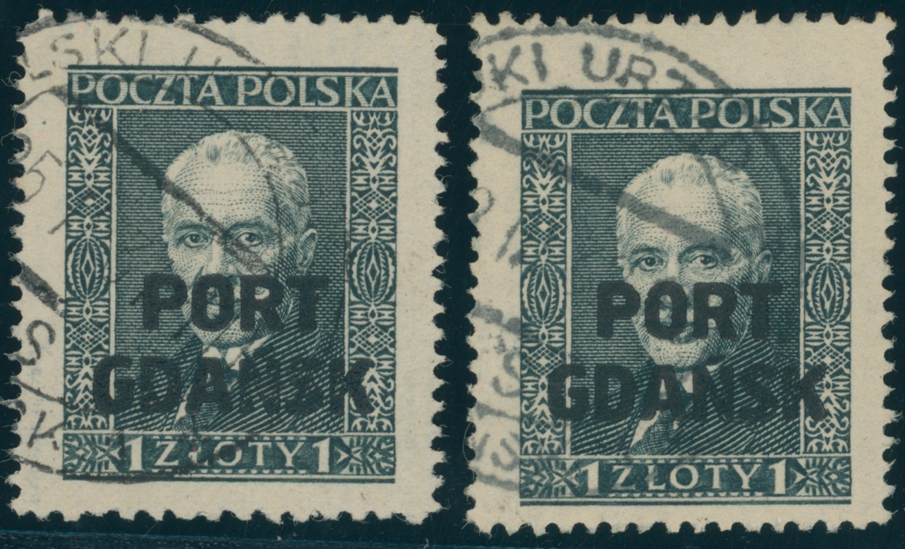 PORT GDANSK 1929 MiNr. 23 x + y