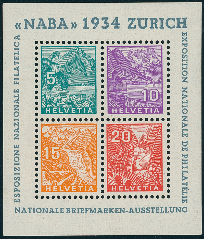 SCHWEIZ 1934 Block 1 SCHWEIZ 1934 Block 1