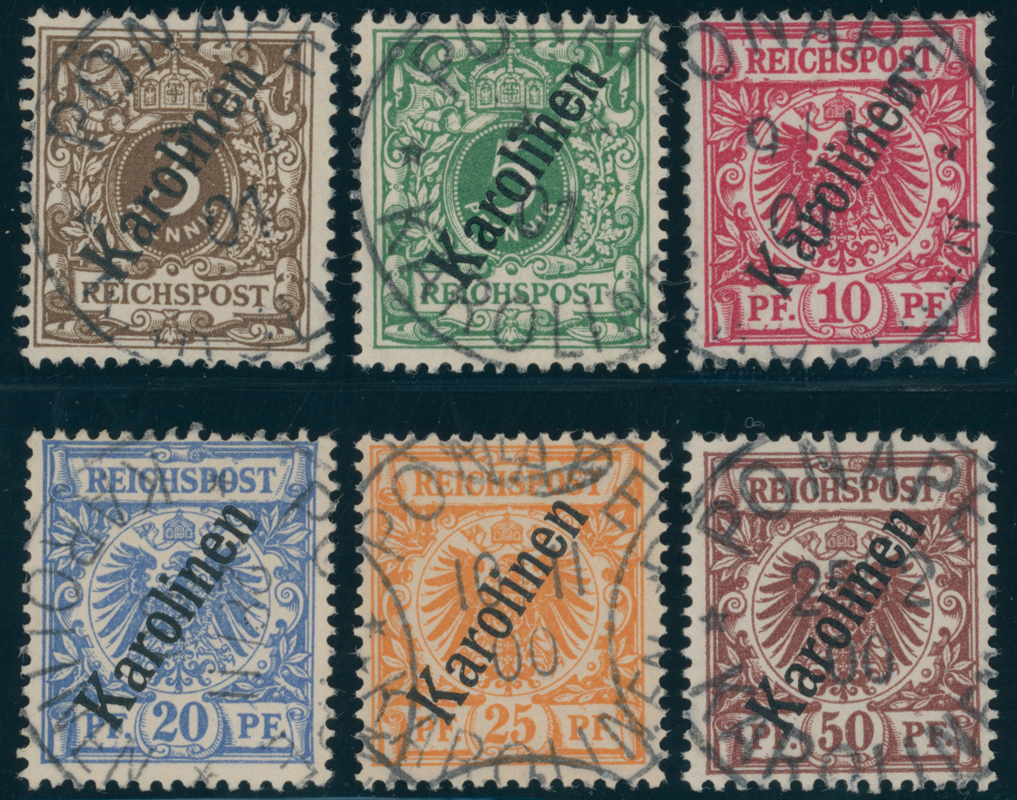 KAROLINEN 1900 MiNr. 1-6 II
