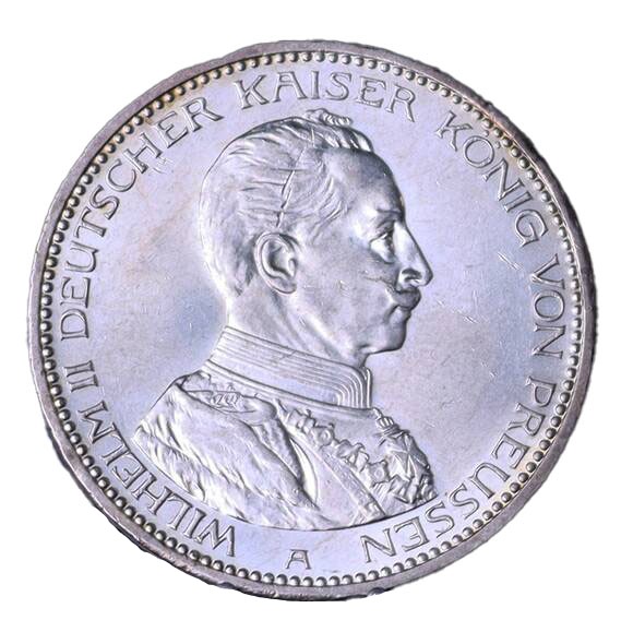 PREUSSEN 5 Mark 1914 A, Jaeger 114