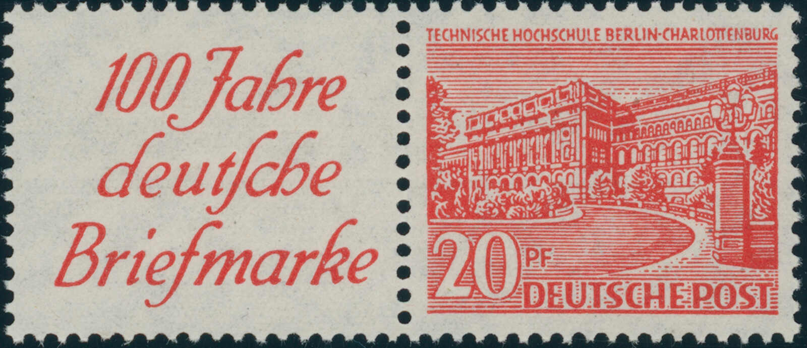 BERLIN 1949 Zusammendruck W 13