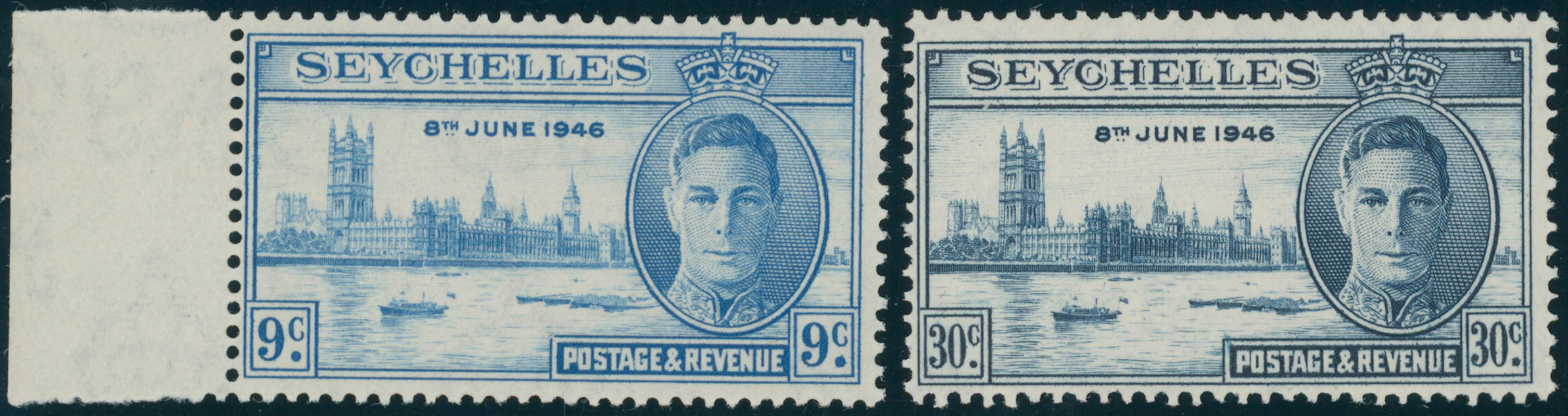 SEYCHELLEN 1946 MiNr. 146-147