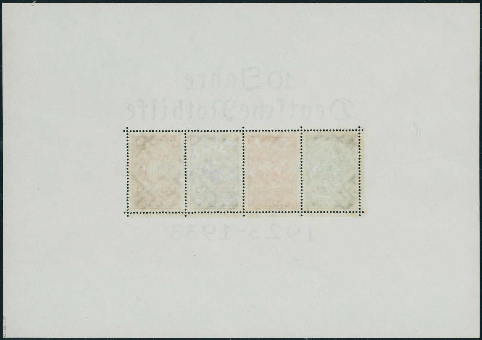 Deutsches Reich 1933 Block 2 Nothilfe