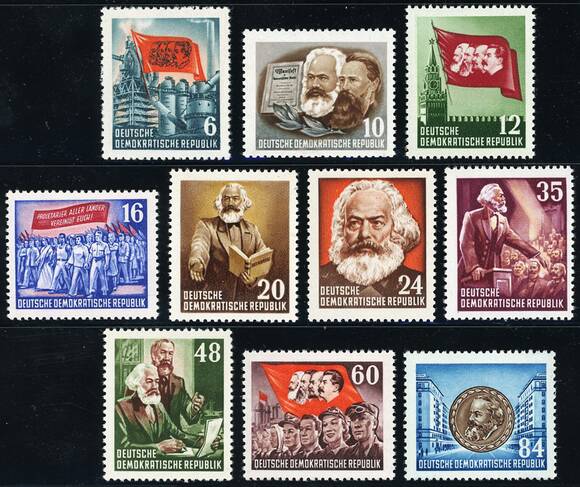 DDR 1953 MiNr. 344-353