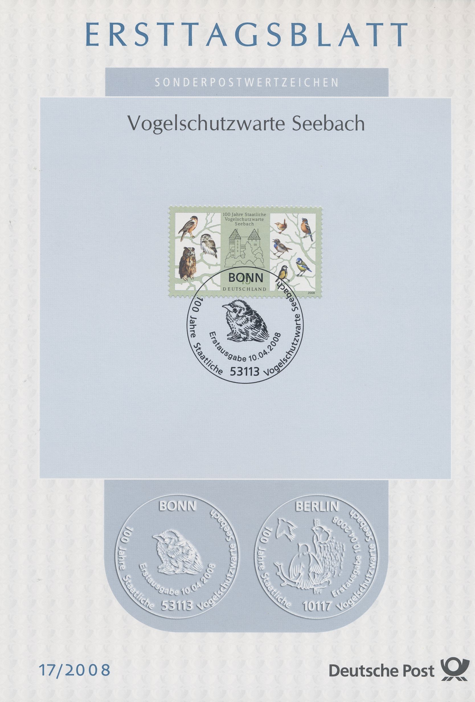 BRD Ersttagsblätter Jahrgang 2008