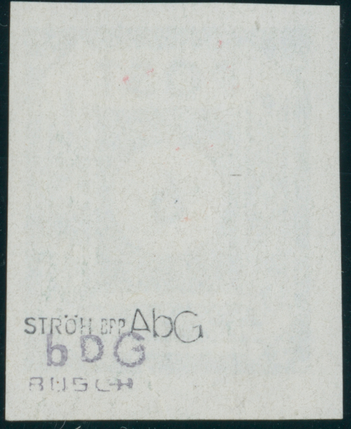 SBZ MiNr. 43 A b G Druck auf der Gummiseite