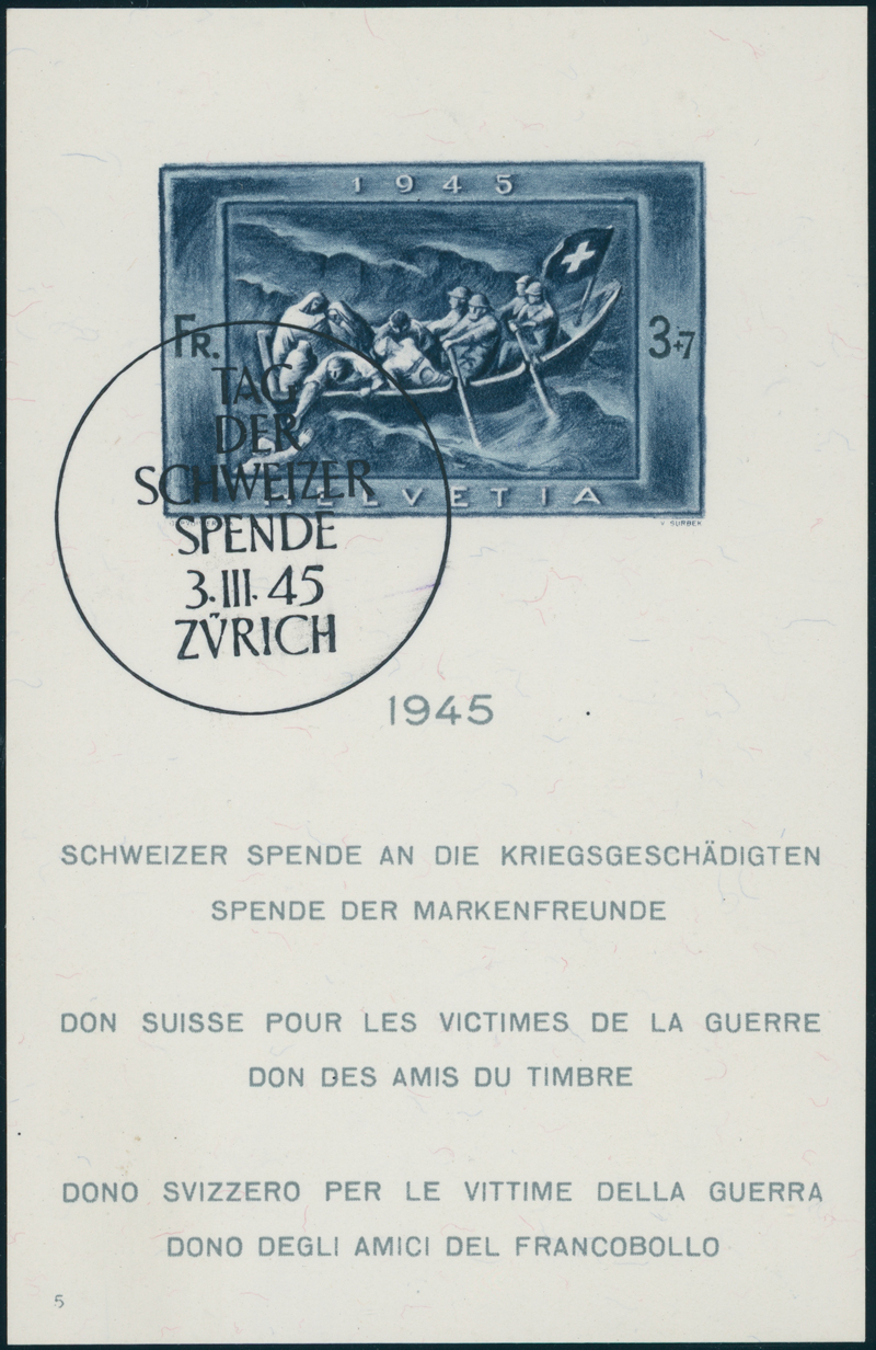 SCHWEIZ 1945 Block 11 SST