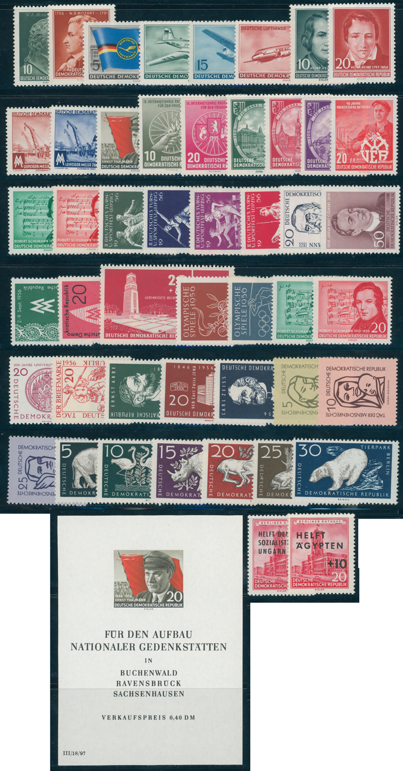 DDR 1956 Jahrgang komplett