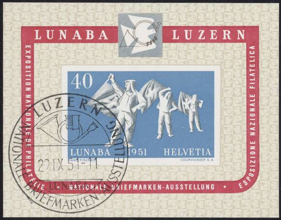 SCHWEIZ 1951 Block 14