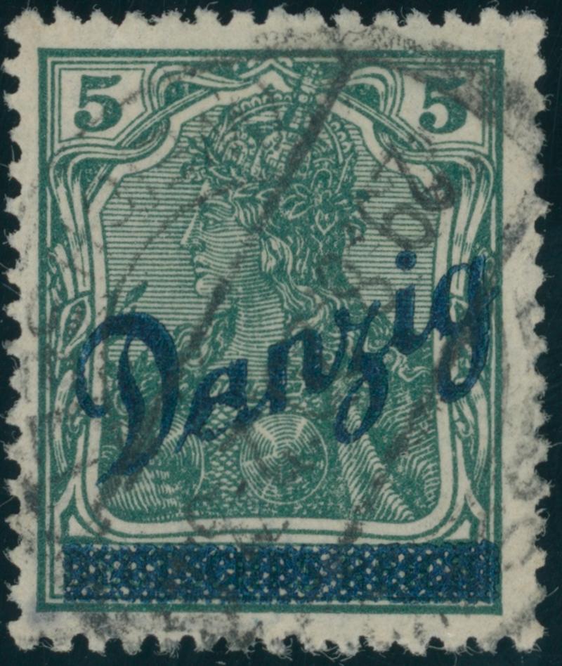 DANZIG 1920 MiNr. 21 AF I