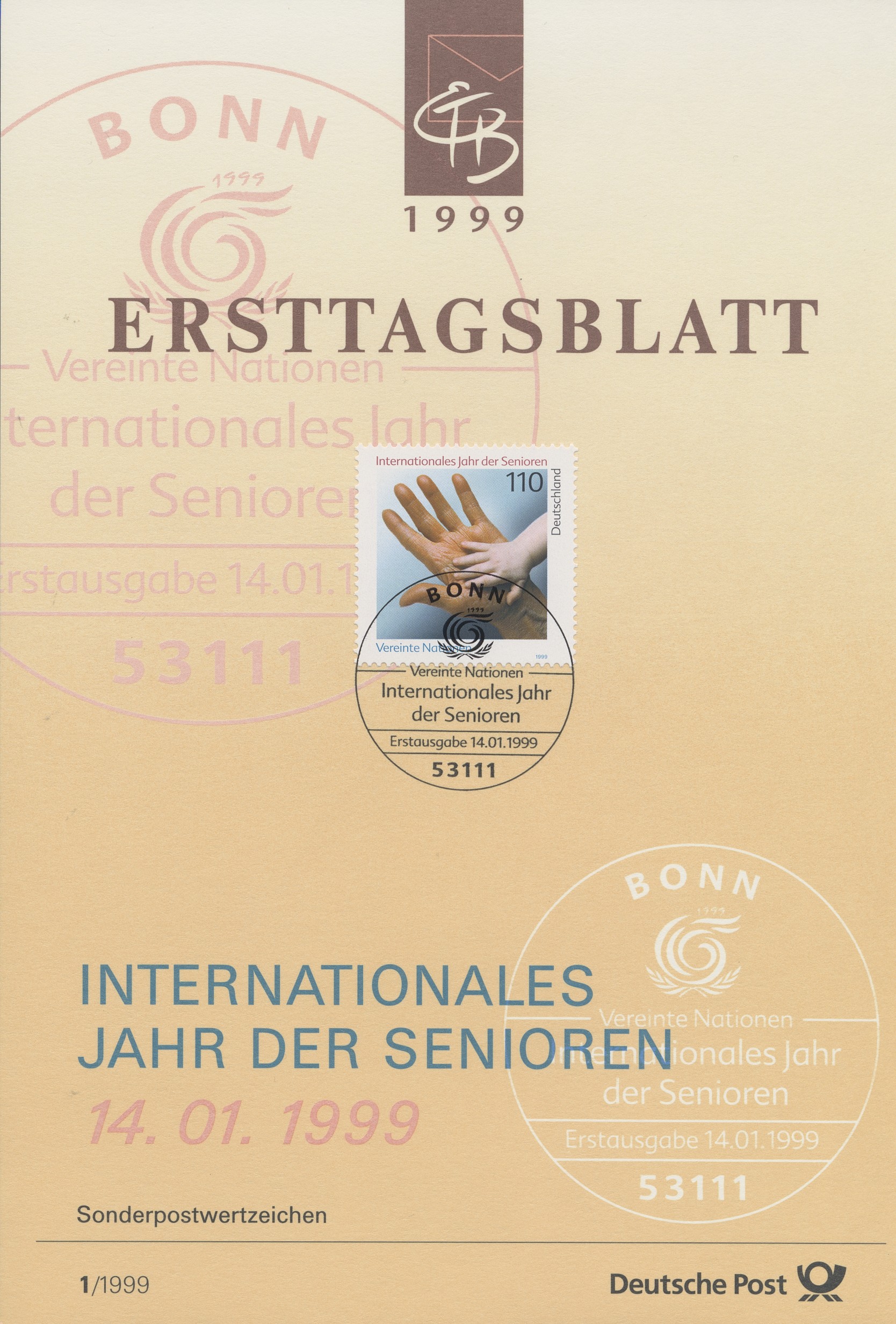 BRD Ersttagsblätter Jahrgang 1999