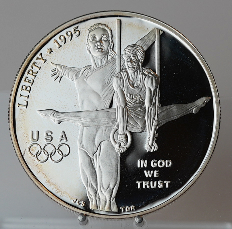 USA 1 Dollar Silber 1995 P Olympische Spiele Atlanta PP