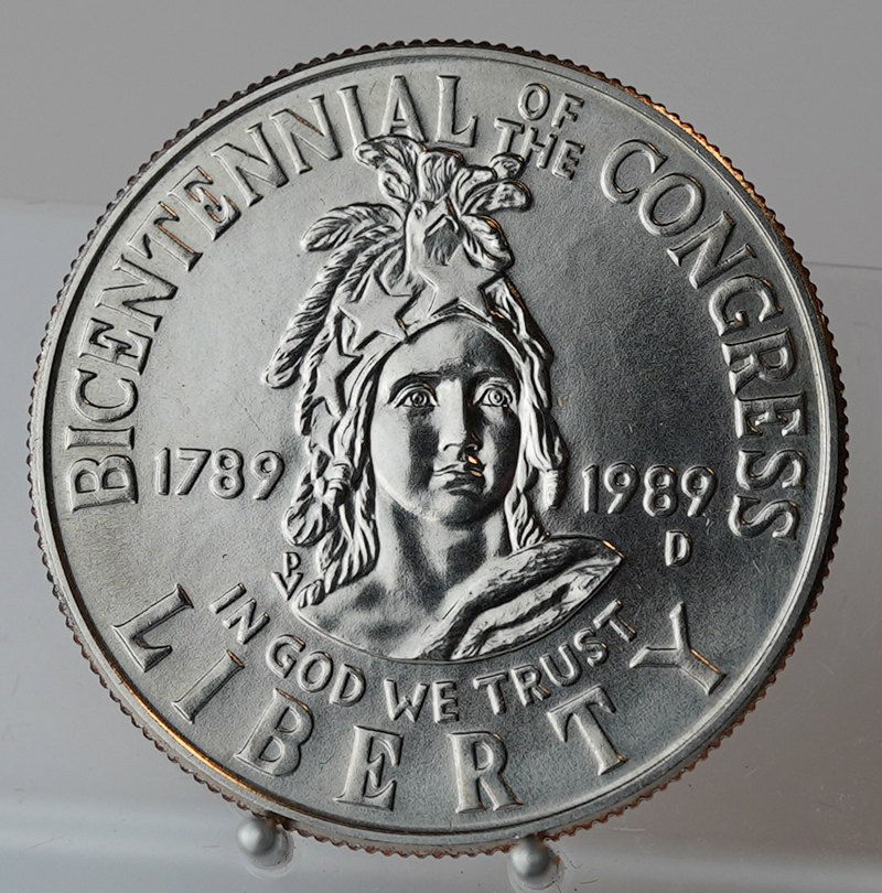 USA 1/2 Dollar 1989 D 200 Jahre Kongress der USA
