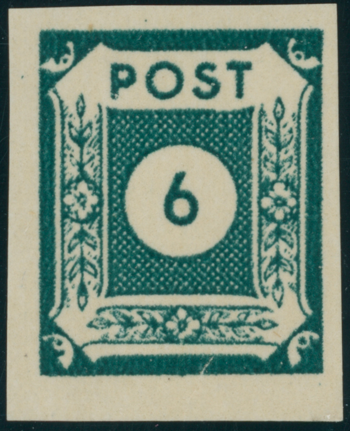SBZ MiNr. 43 A b G Druck auf der Gummiseite