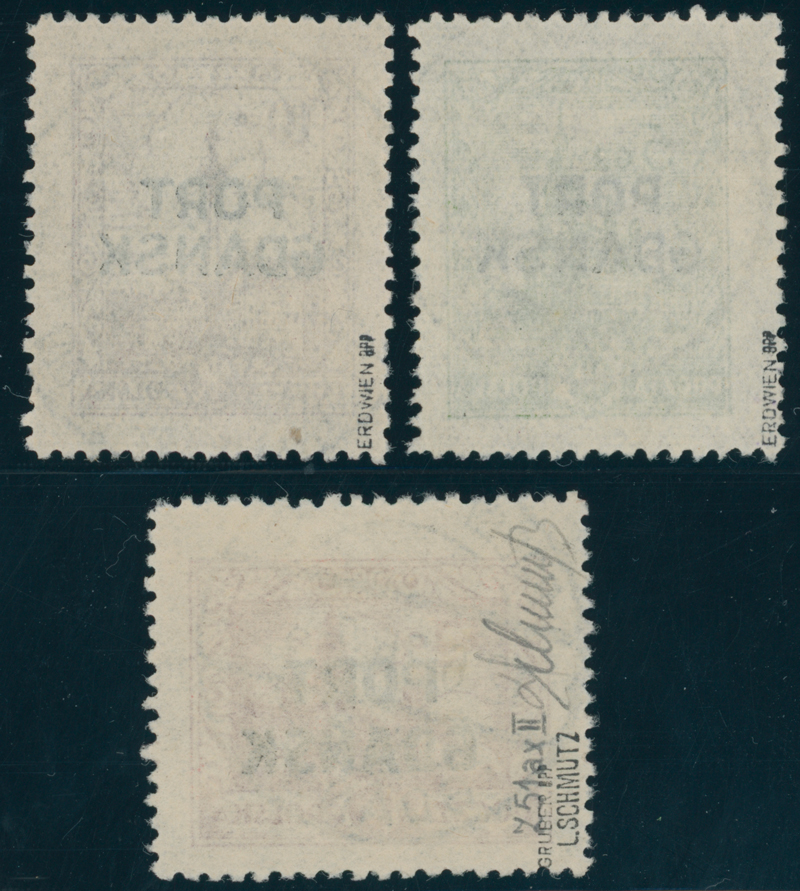 PORT GDANSK 1926 MiNr. 12-14