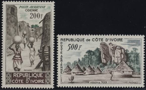 ELFENBEINKÜSTE 1962 MiNr. 241-242