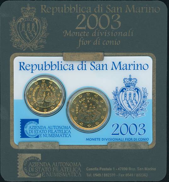 SAN MARINO offizieller Minisatz 2003