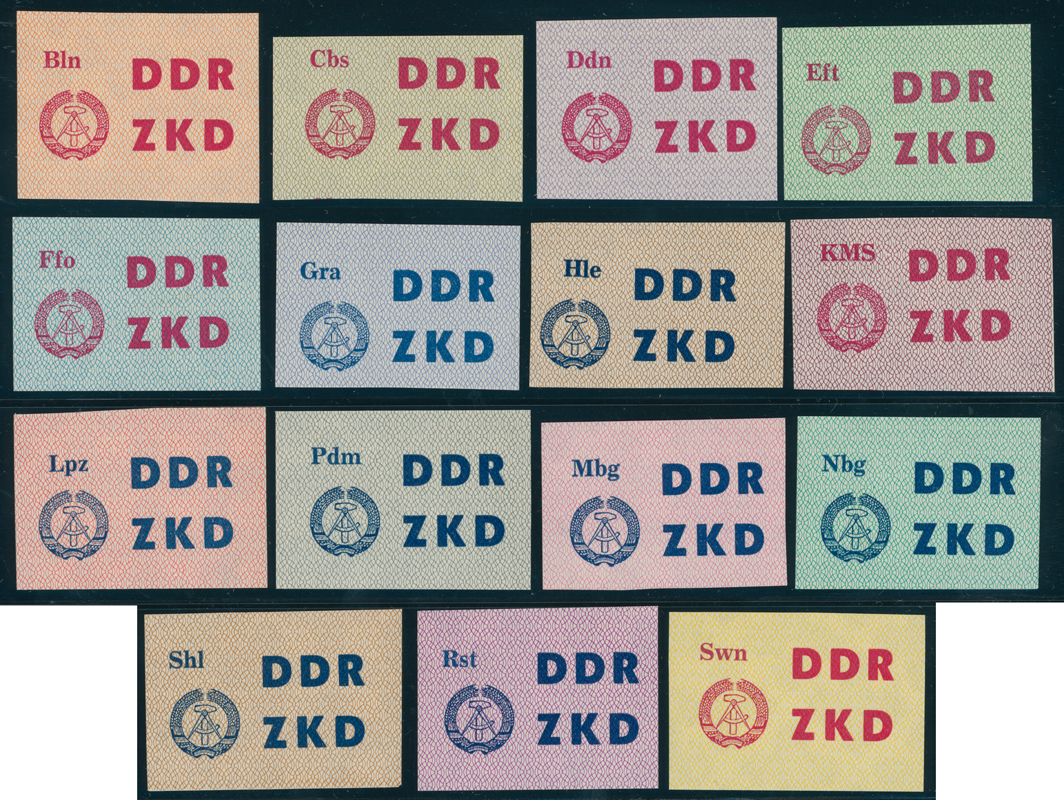 DDR-Dienst MiNr. C 1-15 U ungezähnt