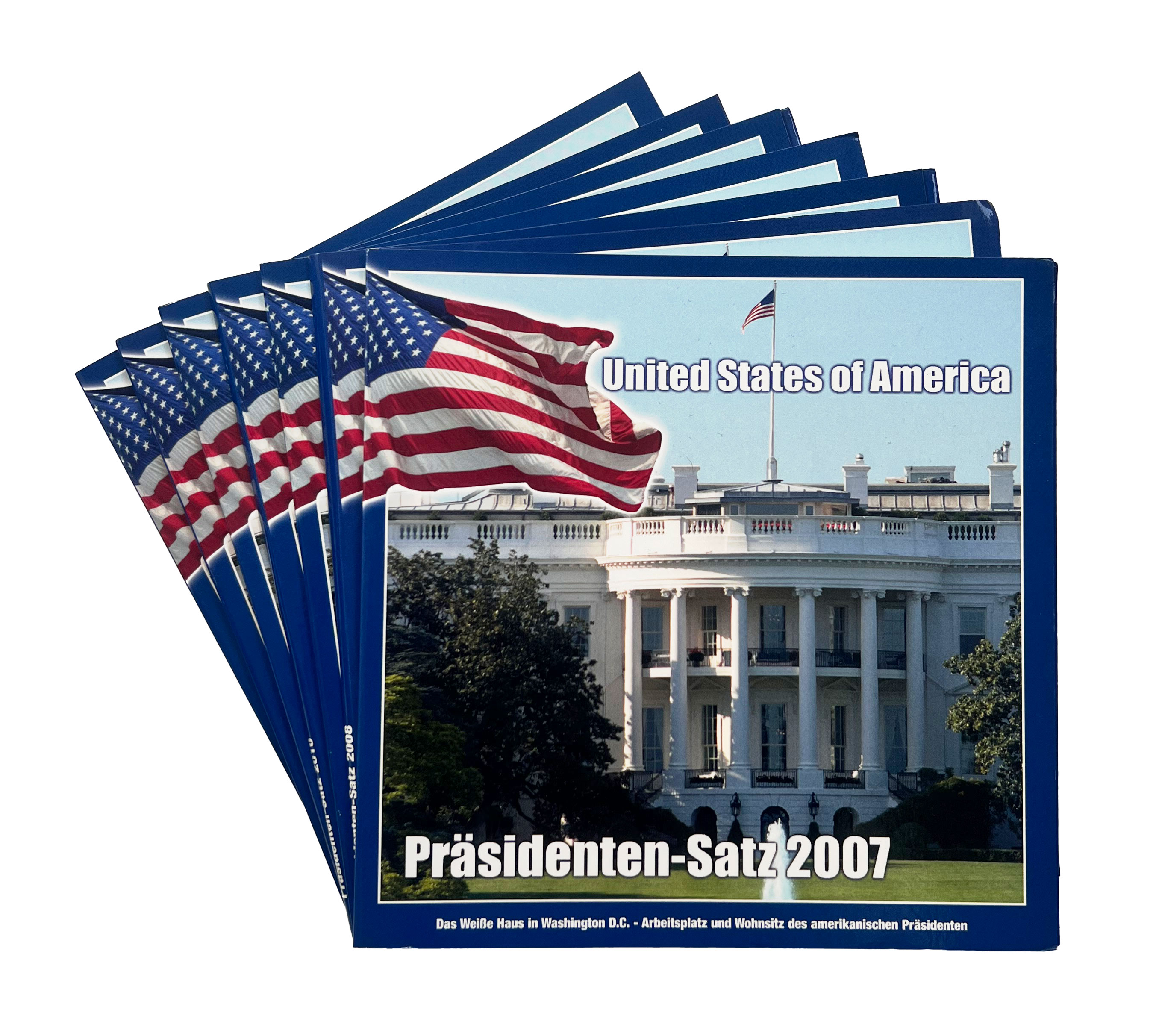 USA 2007-2013 Lot mit 7 Stück Präsidentensatz mit je 4 x 1 Dollar