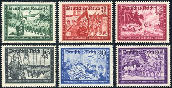 Deutsches Reich 1941 MiNr. 773-778